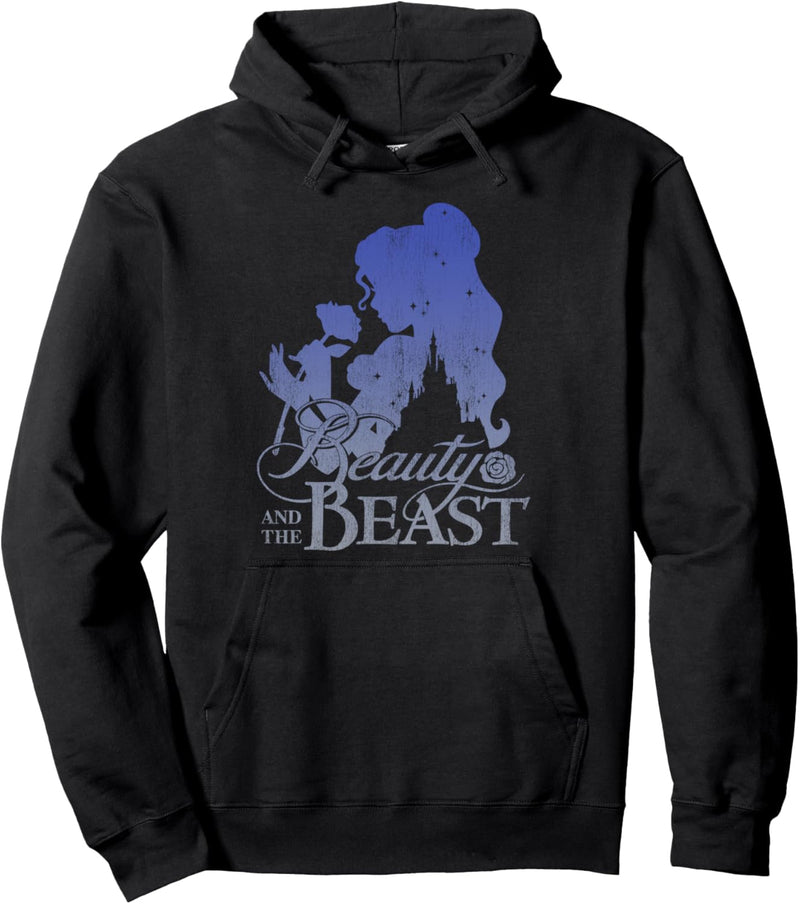 Disney Beauty And The Beast Belle Silhouette Fill Poster Pullover Hoodie