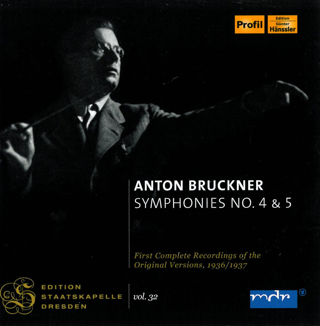 Staatskapelle Dresden Vol. 32; BRUCKNER: Symphonies 4+5, Audio-CD