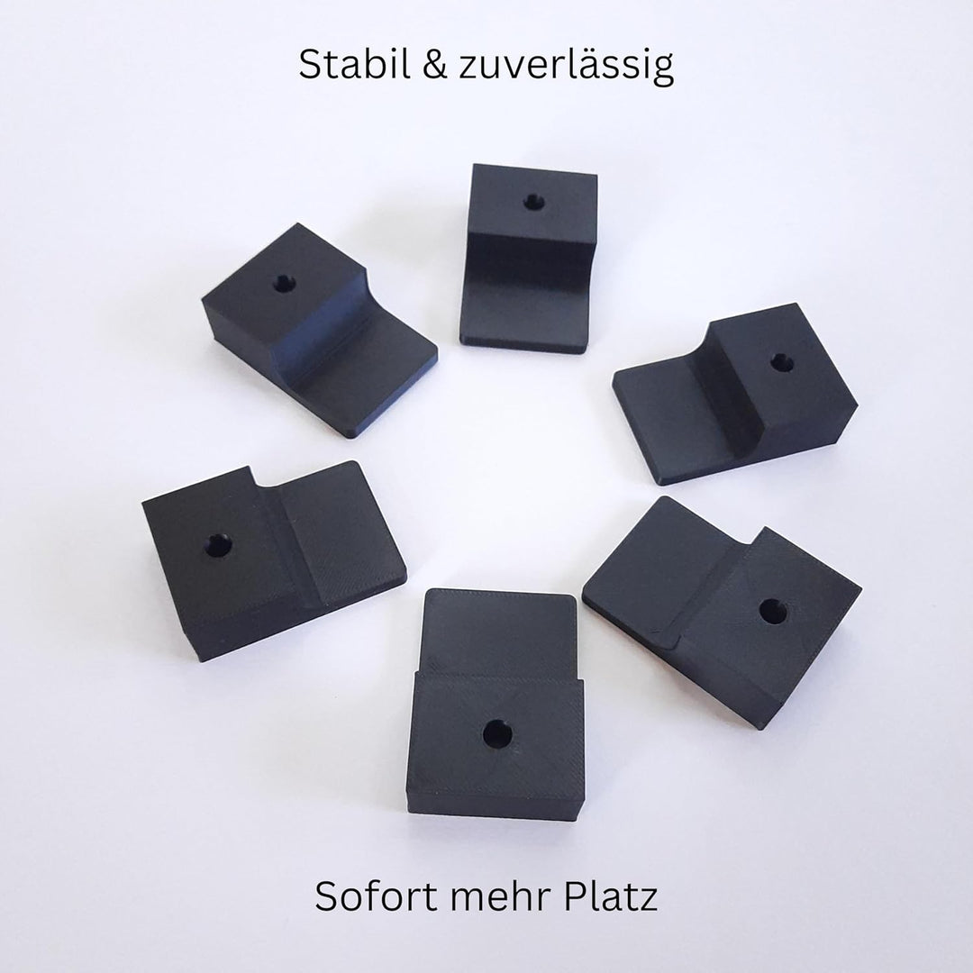 Wandhalterung Bierzeltgarnitur Set 6 Stück – Halter für Bierbank & Tisch – Festzeltgarnitur Wandhalt