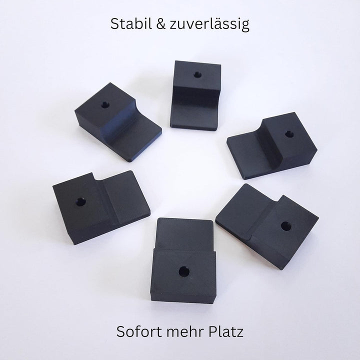 Wandhalterung Bierzeltgarnitur Set 6 Stück – Halter für Bierbank & Tisch – Festzeltgarnitur Wandhalt