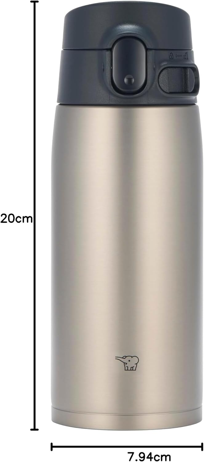 Zojirushi SM-VH48-XA GoCafe Isolierter Edelstahlbecher, 48 l, PFAS-frei und BPA-frei 473 ml Rostfrei