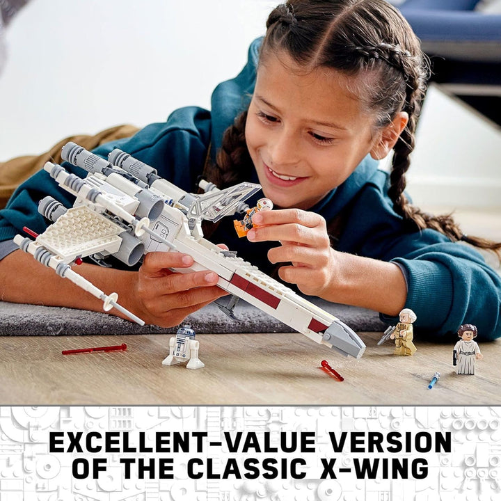 LEGO Star Wars Luke Skywalker’s X-Wing Fighter 75301 Awesome Toy Building Kit for Kids, New 2021 (47