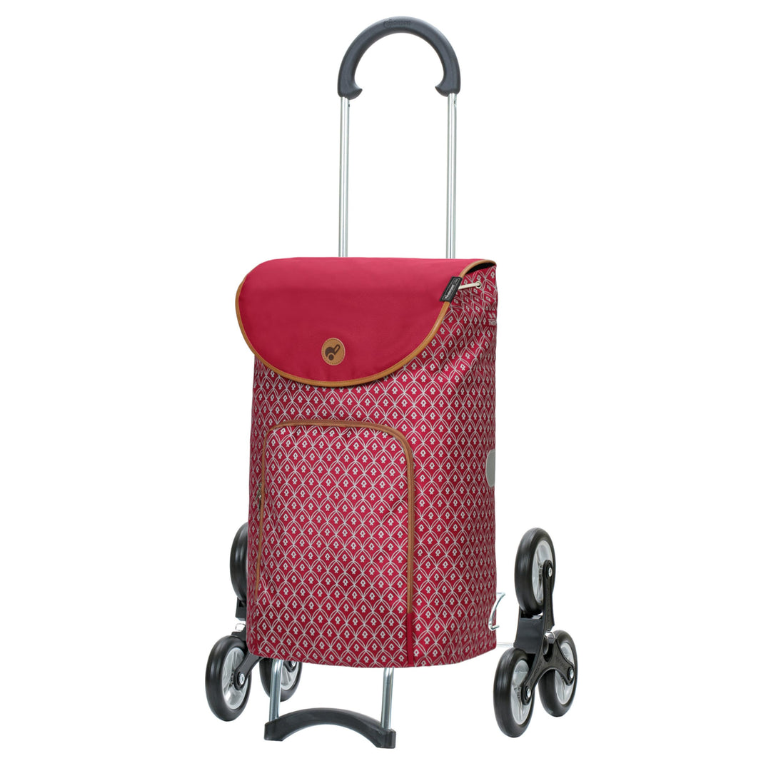 ANDERSEN Einkaufstrolley - Treppensteiger Scala Shopper Famke rot | ideal für Treppen, klappbar, aus