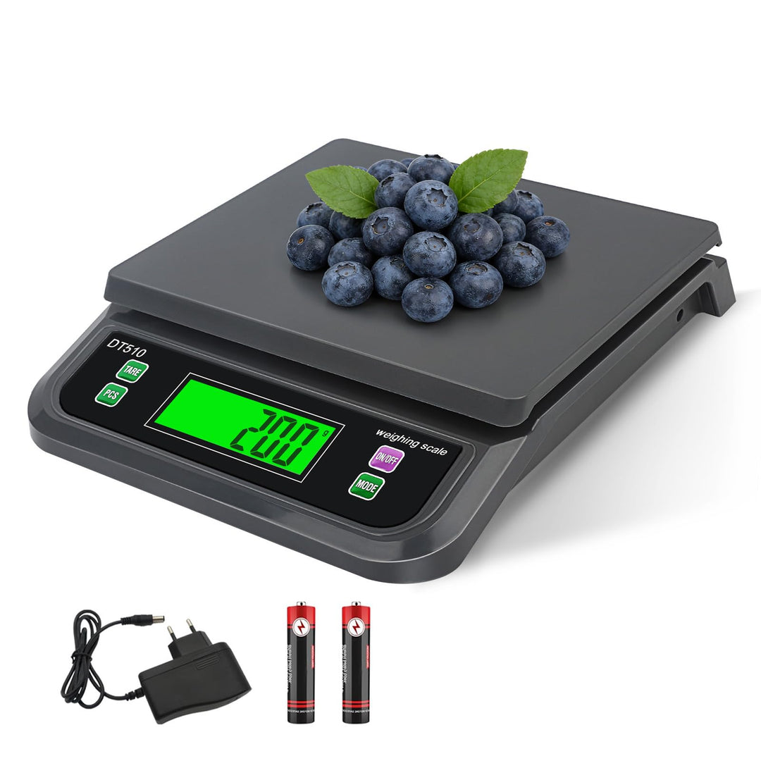 Küchenwaage Digitale 30kg mit grossem LCD-Display Digitalwaage mit Tara Funktion und digitalwaagemit