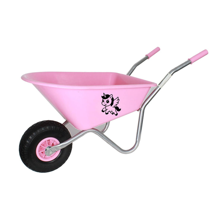 TRUTZHOLM Kinderschubkarre Einhorn rosa 40 kg Traglast Stahl | Uni, 3,6 kg, 40 kg Traglast, Stahl Ku