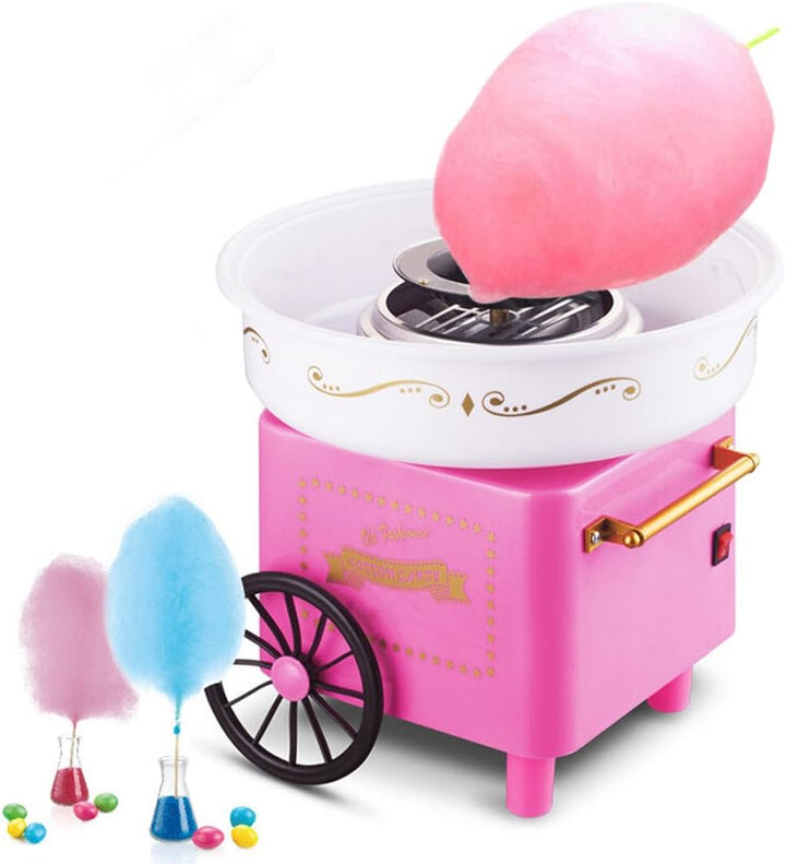 XUANYU 450W Zuckerwattemaschine Set für Zuhause Cotton Candy Machine mit Messlöffel und 10er Stäbche