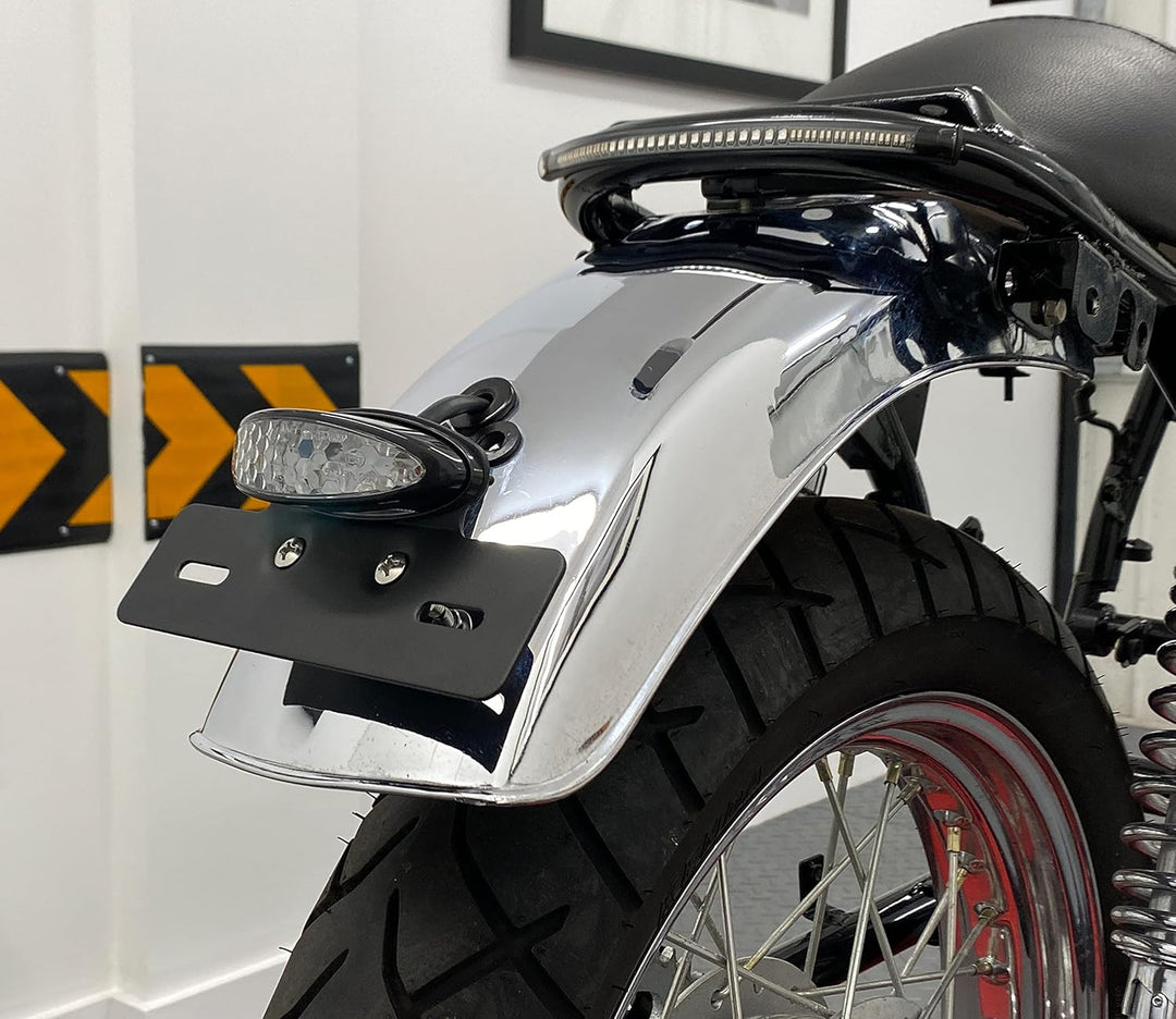 Alchemy Parts Schwarz Sehr Hell E-Geprüft Klarglas Rot LED Heck Bremsleuchte mit Nummernschild Numme