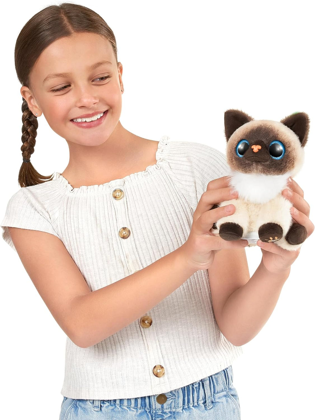 Pets Alive Smitten Kittens Surprise, Ginger, Nurture Play, Kuscheltier zum Auspacken, Interaktiv, 10