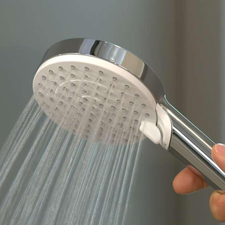 hansgrohe Crometta Duschkopfhalterset, mit Duschschlauch, 1,60 m, 2 Strahlarten, wassersparend, Weis
