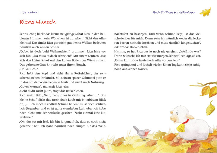 Ein Weihnachtsgeschenk für Rica: Ein Adventskalender zum Vorlesen und Gestalten eines Fensterbildes