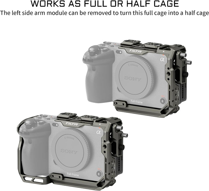 Tilta FX3 FX30 Cage, kompletter Kamerakäfig, kompatibel mit Sony FX3/FX30 Pro Kit mit HDMI-Kabelklem