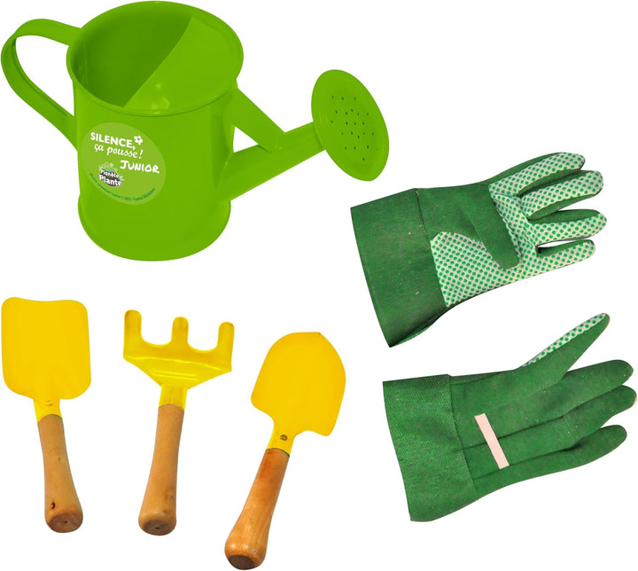 Gartenwerkzeugtasche 6-teilig - Stille wächst es - 170629SP - Metall - Garten - Natur - Pflanze - Bl