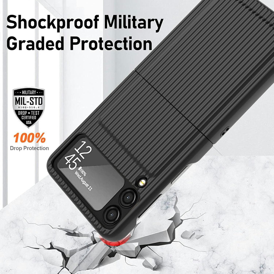 COQUE Galaxy Z Flip 3 5G Hülle,Ultradünne All-Inclusive Handyhülle mit Klappbildschirm,Faltbare Hand