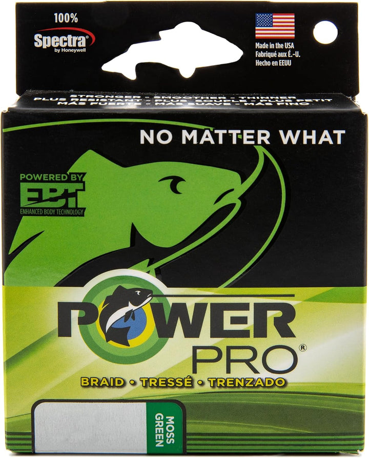 Power Pro Spectra geflochtene Angelschnur, Faser Moosgrün 300YD/30LB, Moosgrün 300YD/30LB