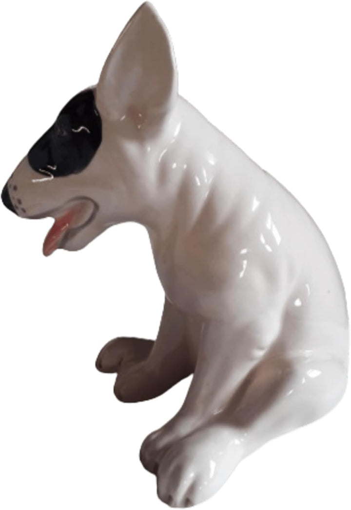 B2SEE LTD Keramik - Bullterrier Hund - Spardose - Sparschwein - Tresor - Geschenk Figur Originell Ey