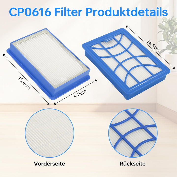 Ersatzfilter Set für Philips 7000 Series Beutelloser Staubsauger PowerPro Expert FC9729/09, FC9741/0