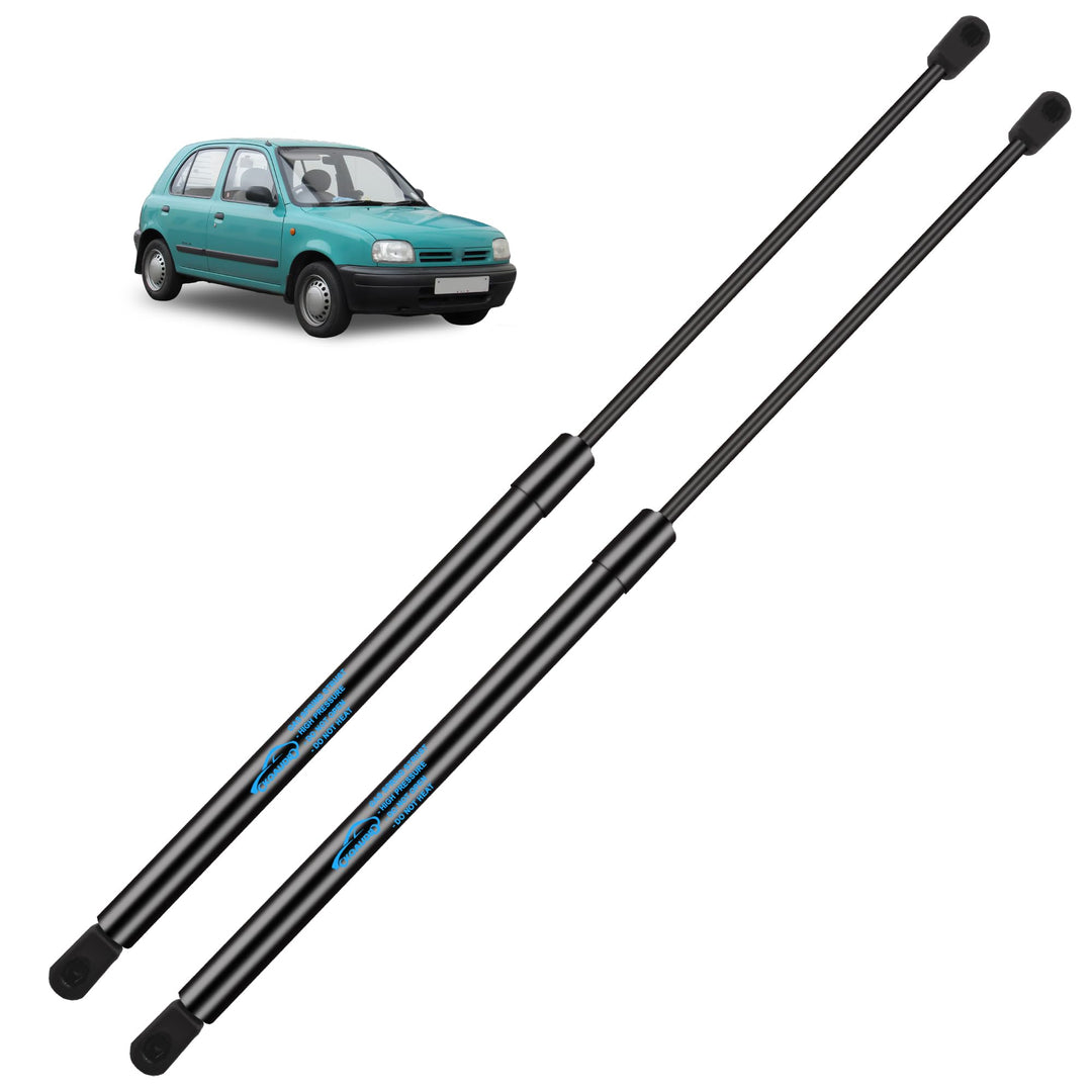 2x Gasdruckfeder für Nissan Micra K11 1992-2003 Heckklappendämpfer Schwarz Gasfeder Heckklappe Edels