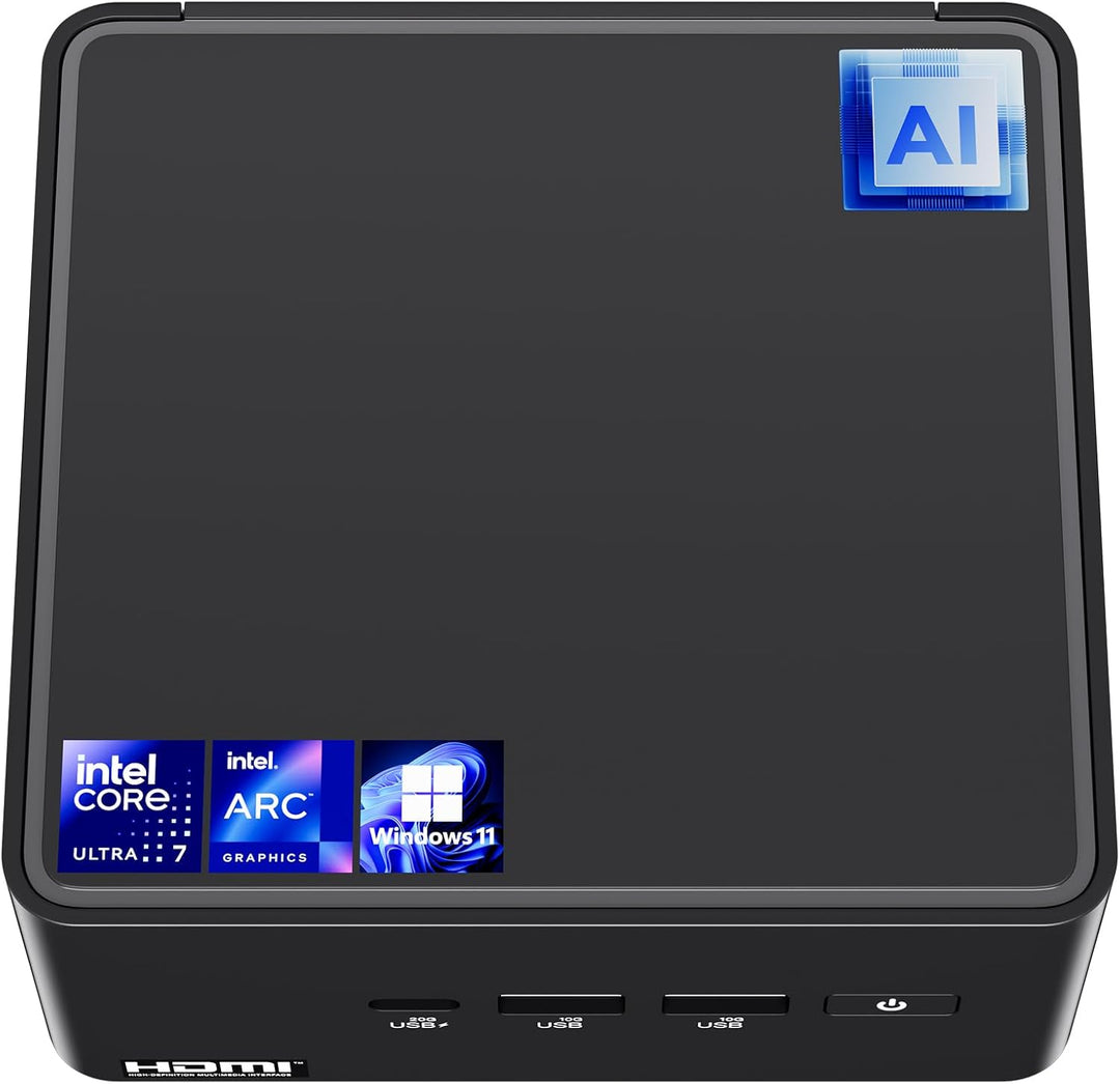 NUC 14 Pro, Intel NUC 14 Pro NUC14RVH Revel Canyon AI Mini-PC, Core Ultra 7 155H CPU, Intel Arc GPU,