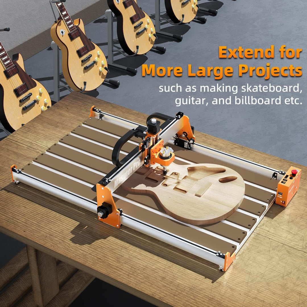 FoxAlien 4080 Erweiterungsset mit verbesserter Hybrid-Spoilboard für Masuter Pro CNC-Fräsmaschine, A