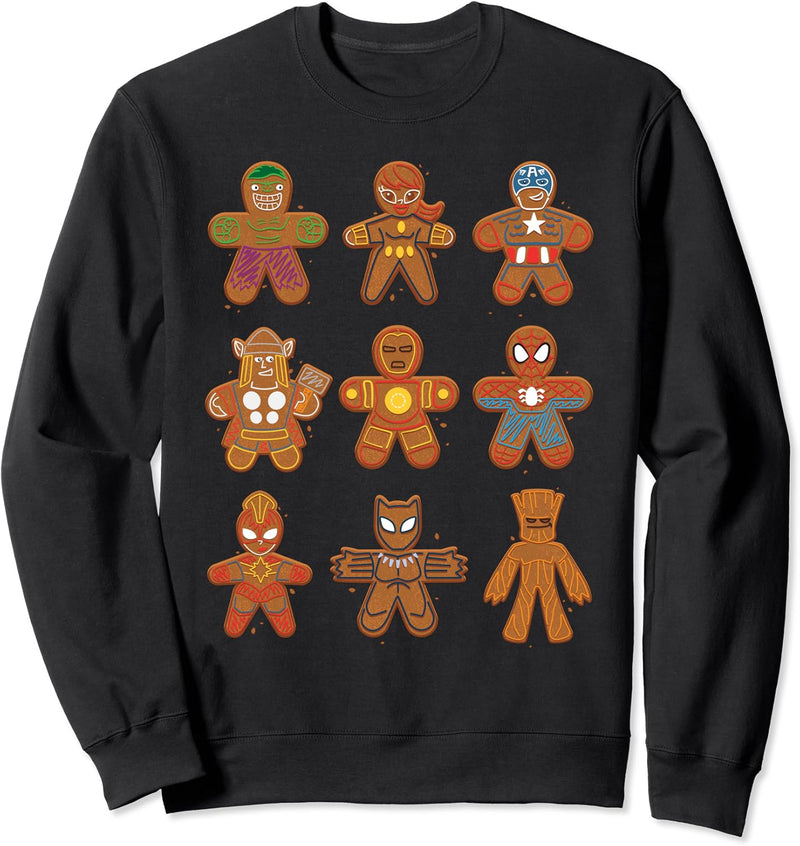 Weihnachten Marvel Universe Christmas Gingerbread Avengers Sweatshirt