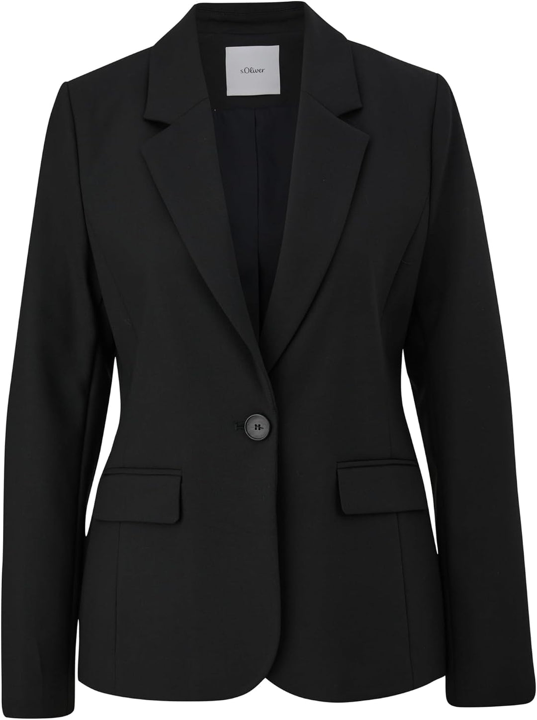 s.Oliver Blazer aus Viskosemix 36 9999_schwarz, 36 9999_schwarz