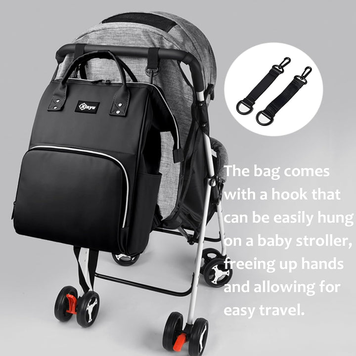 Baby Wickelrucksäcke, Wasserfester Windelrucksack mit Isolierten Fächern für Babys, Grosser Wickelru