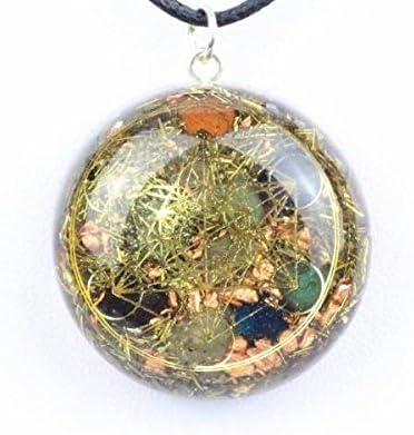 Panotophia Orpanit® Orgonit Anhänger Gold Erzengel Metratron I 100% echter Orgonit I Schutz gegen EM