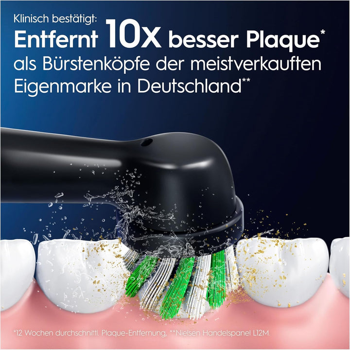 Oral-B Pro CrossAction Aufsteckbürsten für elektrische Zahnbürste, 6 Stück, überlegene Zahnreinigung