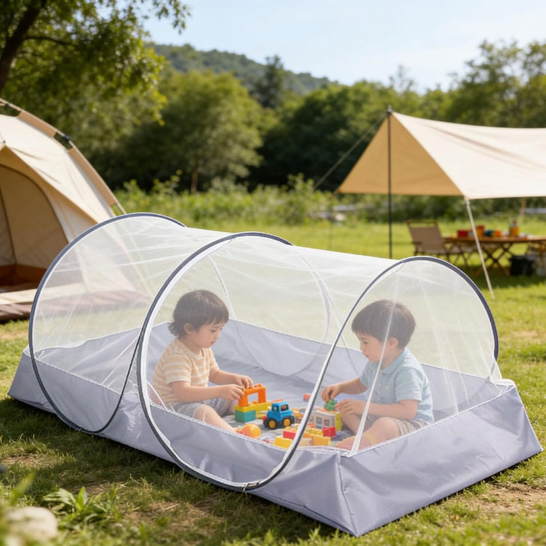 Moskitonetz Bett, Pop Up Moskitonetz Bettzelt Faltbares für Einzelbett, Kinder, Outdoor-Camping, Rei