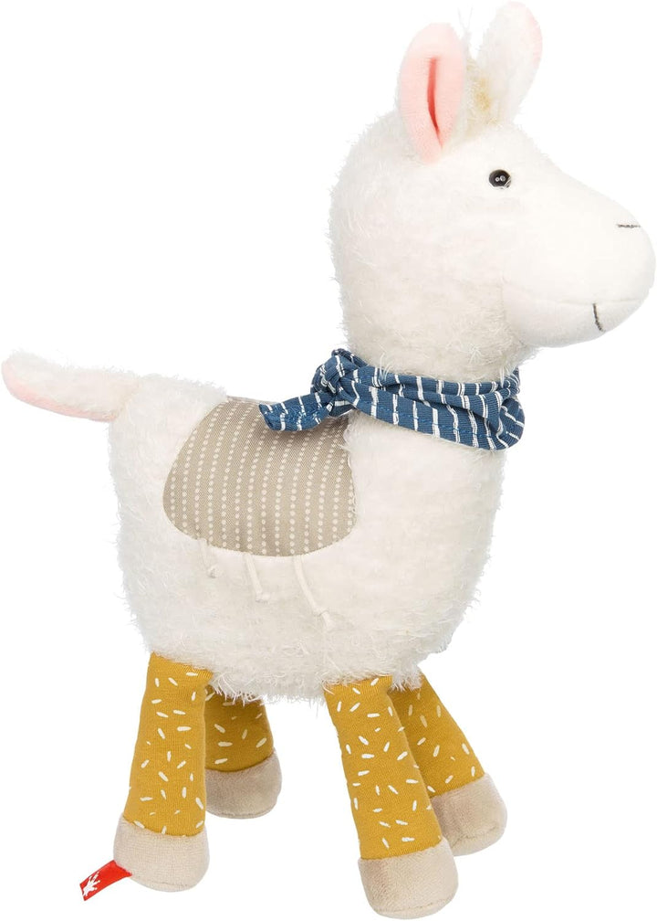 sigikid 43239 Kuscheltier Lama Patchwork Sweety, Yellow für Mädchen und Jungen von 0 bis 8 Jahren Me