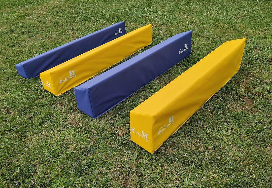 Callieway® Agility Soft-Weitsprung Sosipiri - Agility Long-Jump - FCI konform (gelb/blau ohne Eckste