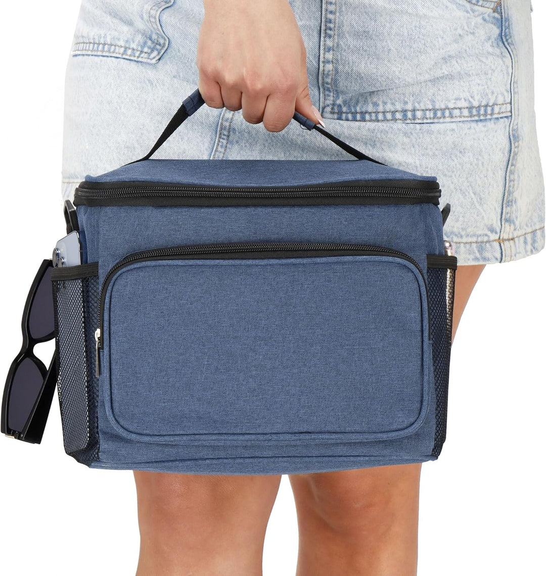 SPRINGOS Thermotasche Kühltasche Dunkelblau, Dunkelblau