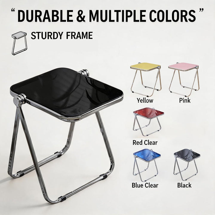 Klapptisch Acryl Beistelltisch Kleiner Computertisch Picknicktische für Zuhause, Büro, kleine Räume,