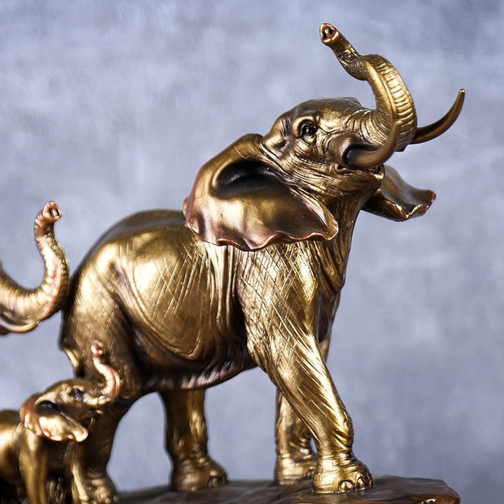 Vinbcorw Elephant Statues Sculptures Desktop Resin Decoration Craft Decorative Statues,54.5 cm Eleph