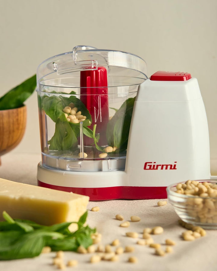 Girmi TR03 Zerkleinerer, 150 W, Abnehmbarer Behälter, Doppelte Sicherheitseinrichtung, 350-cc-Kapazi
