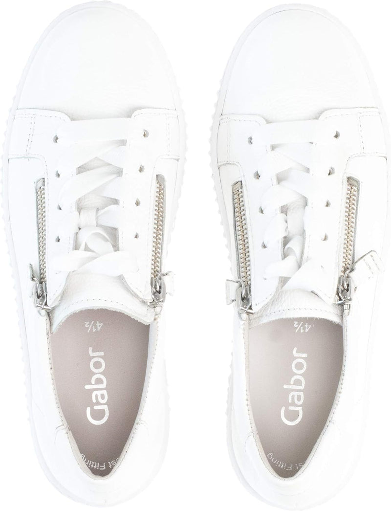 Gabor Damen Jollys Sneaker 35.5 EU Weiss, 35.5 EU Weiss