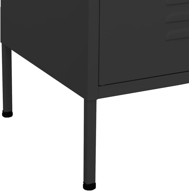 Aufbewahrungsschrank aus Metall mit 2 Schubladen, Aktenschrank mit 2 Türen und Regalen, 80x35x102cm
