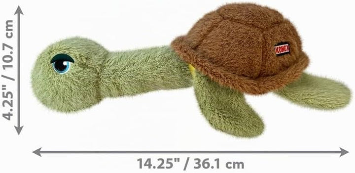 Kong Scruffs Hundespielzeug aus Plüsch, Schildkröte, Schildkröte