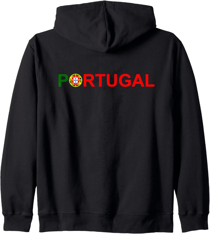 Portugiesische Flagge Stolz Reise Urlaub Fahne Portugal Kapuzenjacke