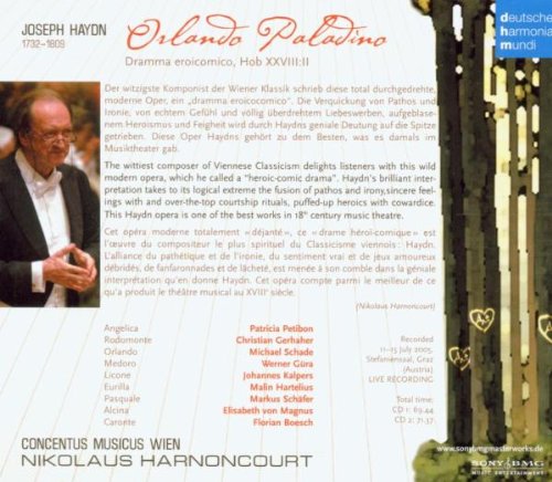 Orlando Paladino, Audio-CD