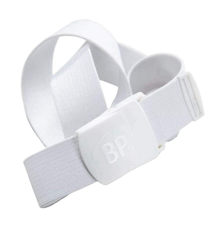 BP 1080-001-21-130 Gürtel, aus elastischem Gurtband und Polyamid, ISO 15797, 100% Polyester, weiss ,