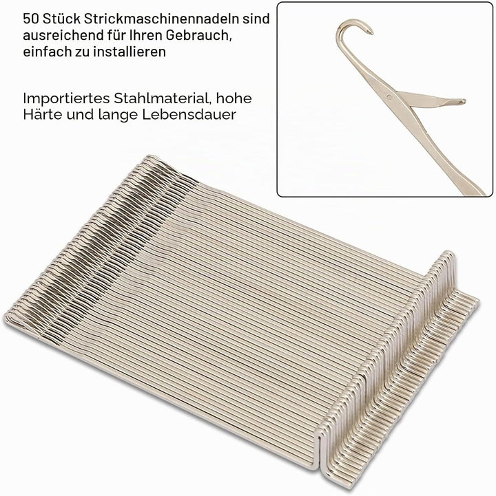 Silver Reed Lk150 Nadeln Zubehör 50 Stück Strickmaschinennadel Zum Stricken Arbeiten Passend Lk100 L