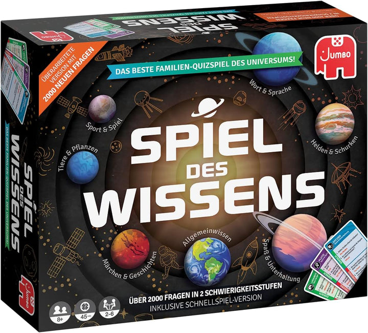 Jumbo Spiele GmbH JUM19907 Spiel des Wissens *Neu* 2-6 Spieler & 19949 Spiel des Wissens Neu Kartens