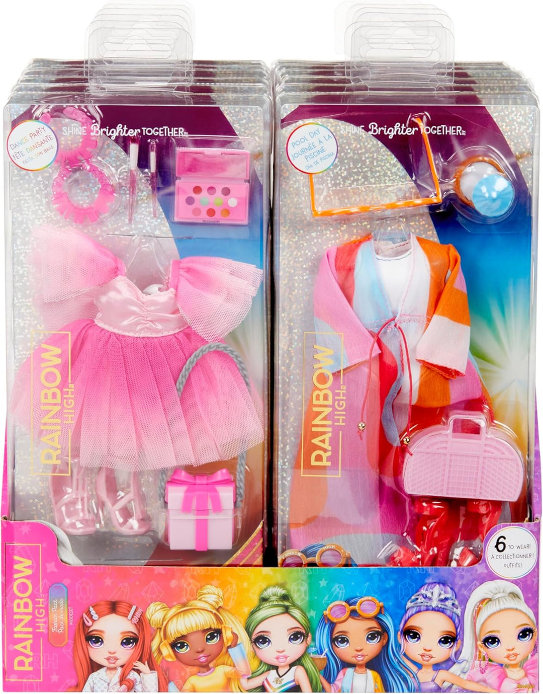 Rainbow High Fashion Pack - Überraschungsauswahl, Enthält 1 Komplettes Outfit, Schuhe, Schmuck und S