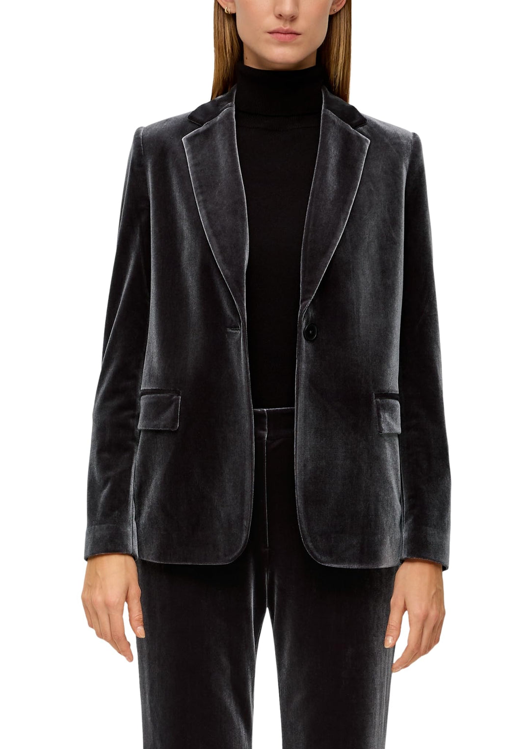 s.Oliver BLACK LABEL Damen Samt Blazer 38 9897, 38 9897