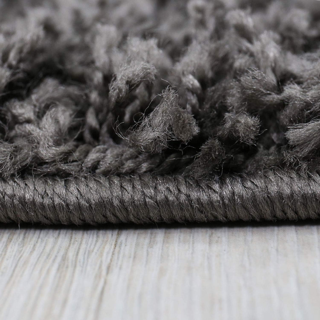 VIMODA Prime Shaggy Teppich Farbe Anthrazit Hochflor Langflor Teppiche Modern, Masse:140x200 cm Rech