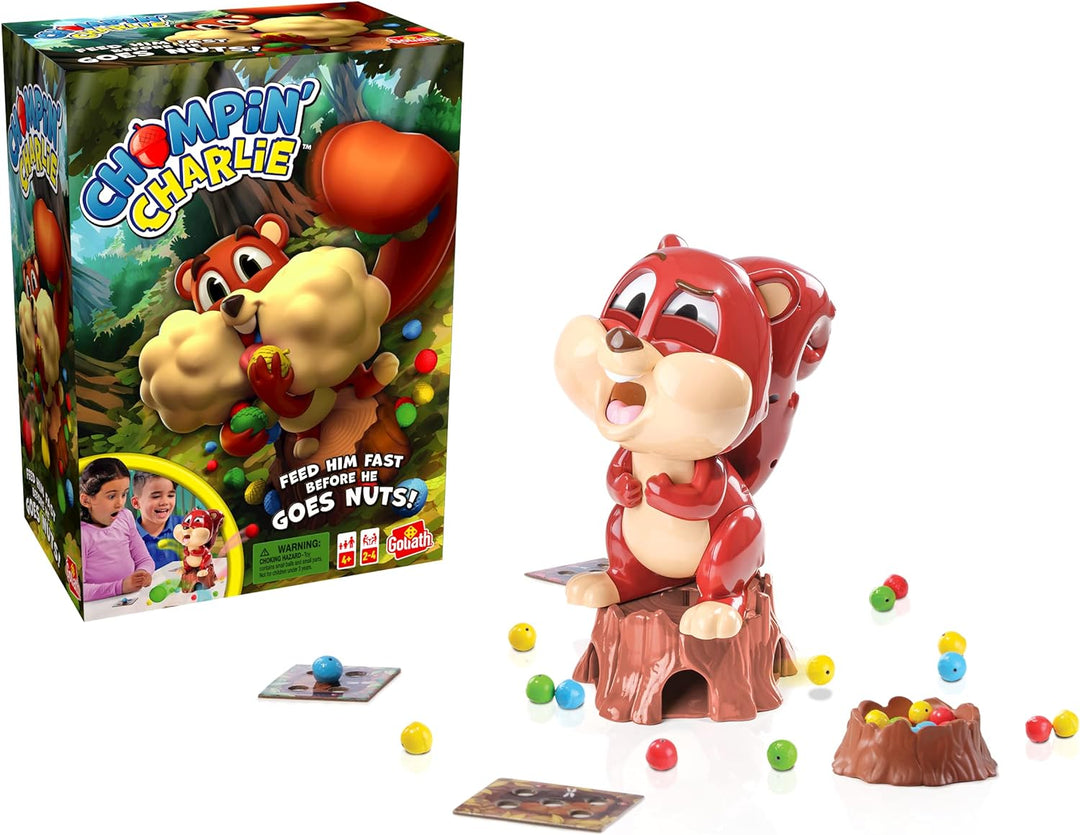 Chompin' Charlie Game - Feed The Squirrel Acorns and Race to Collect Them When They Scatter by Golia