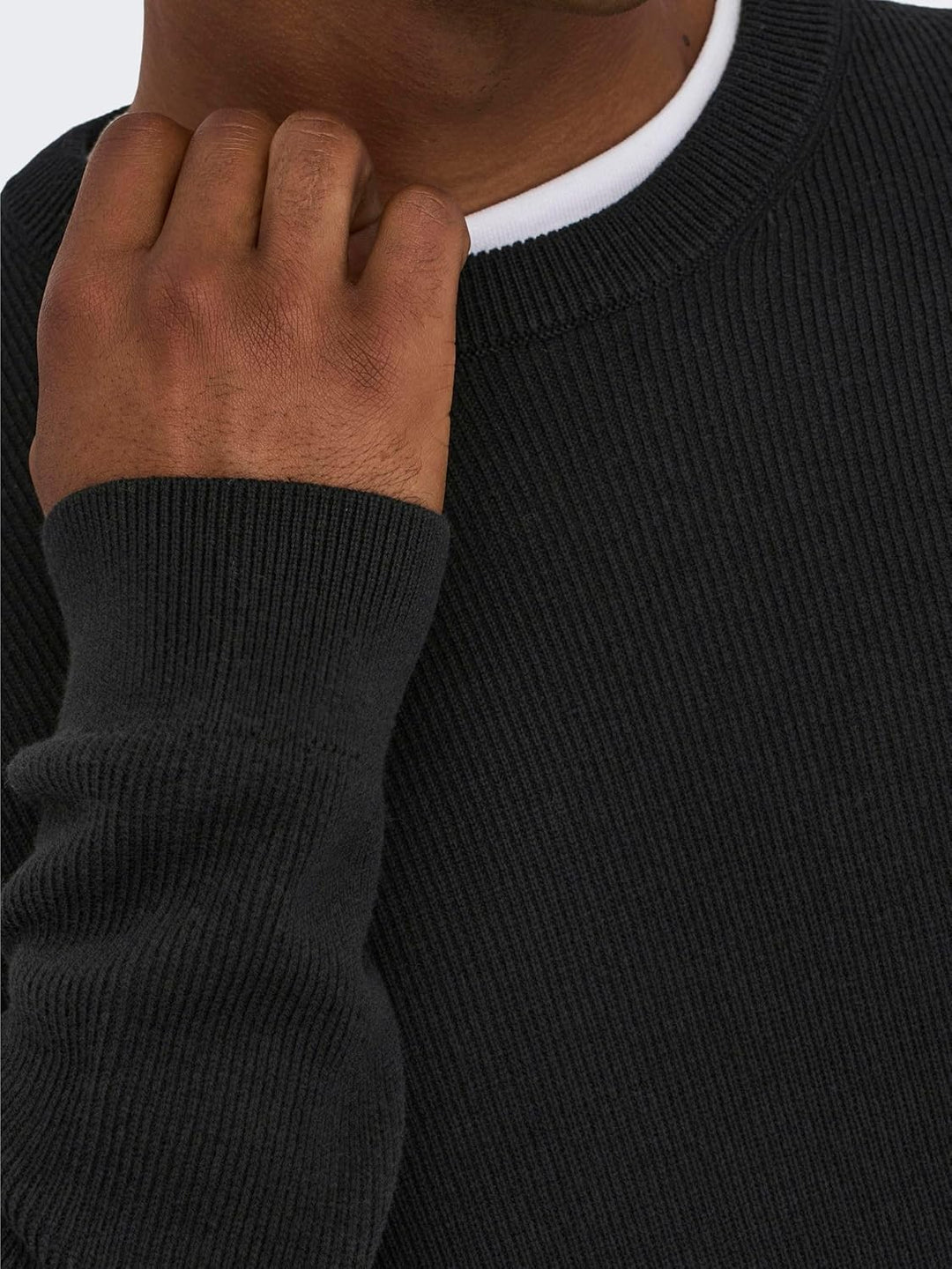 ONLY &amp; SONS Male Strickpullover ONSPHIL Pullover M Schwarz, M Schwarz