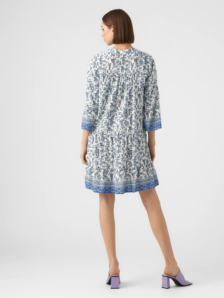 VERO MODA Damen Kleid XS Dazzling Blue/Aop:mira, XS Dazzling Blue/Aop:mira