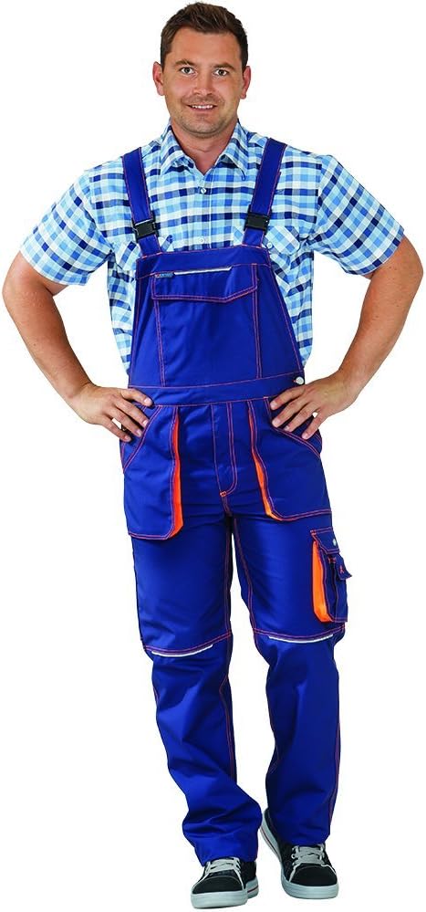 Planam Grösse 56 Unisex Basalt Neon Latzhose Marine orange Modell 6231 Marine/Orange 56, Marine/Oran